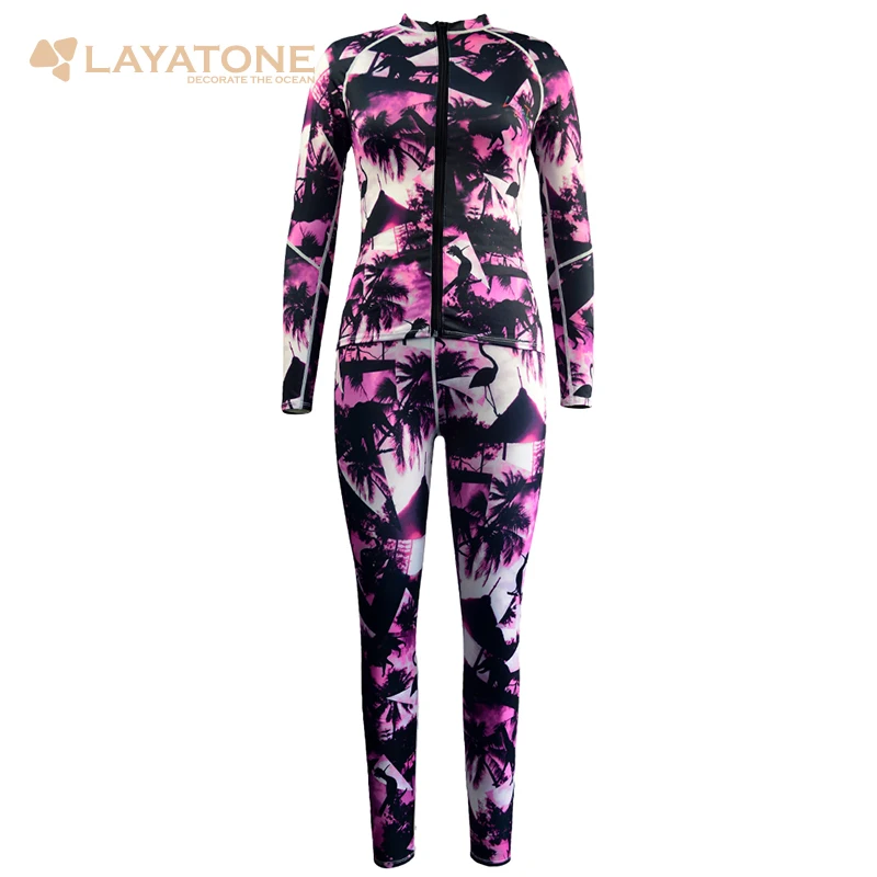 Layatone Rashguard женский костюм для дайвинга лайкра полный гидрокостюм купальник