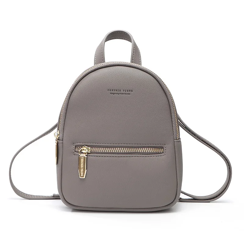 Women Backpack PU Leather Mini Soft Touch Multi-Function Small Backpack Female Ladies Shoulder Bag Purse mochilas mujer