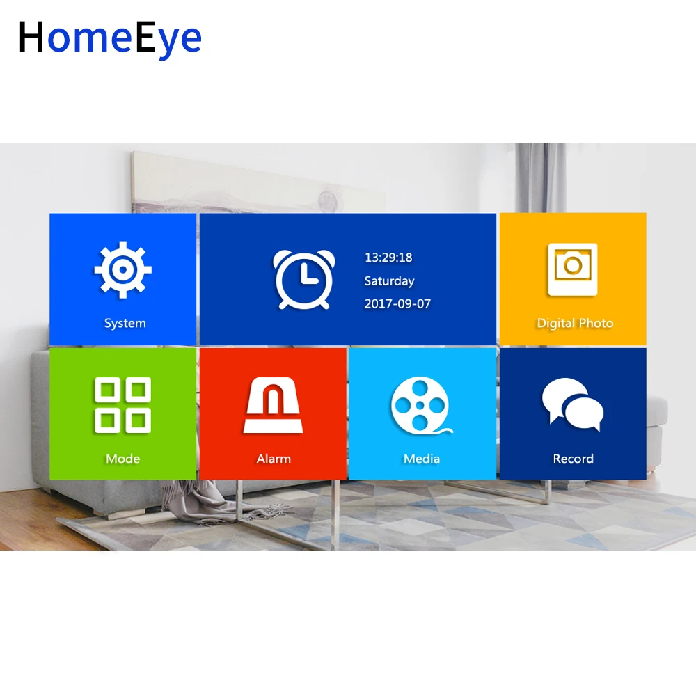 HomeEye 720P AHD Video Door Phone Intercom Home Access Control System 2-3 Wide View Angle Motion Detection Security Alarm | Безопасность
