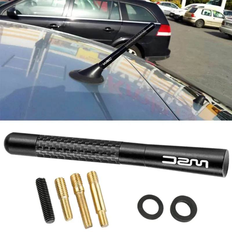 Антенна короткая универсальная из углеродного волокна для Ford Focus 2 3 Peugeot 206 207 307 308