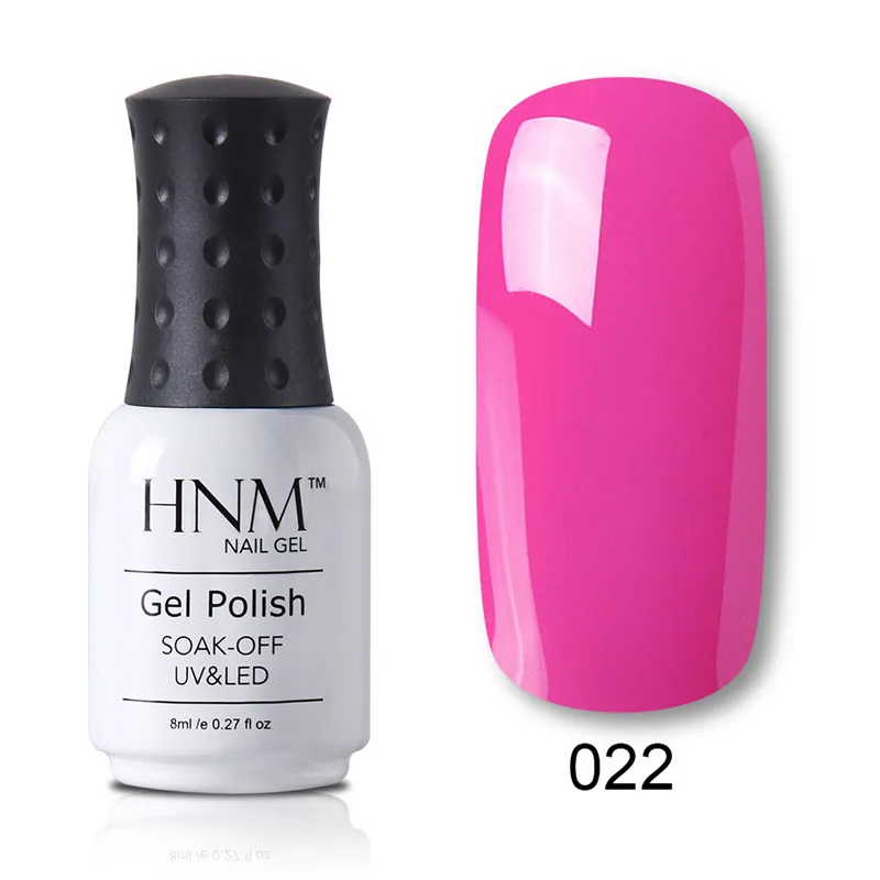 HNM 8 мл чистый цветной Гель лак для маникюра Полупостоянный Vernis основа Топ УФ