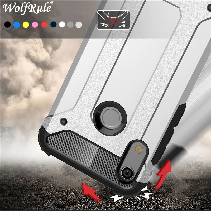 

For Armor Case Huawei Honor 8A Pro Case Full Wrapped Heavy Hybrid PC+TPU Cover For Huawei Y6 2019 Phone Case Honor 8A Pro Cover