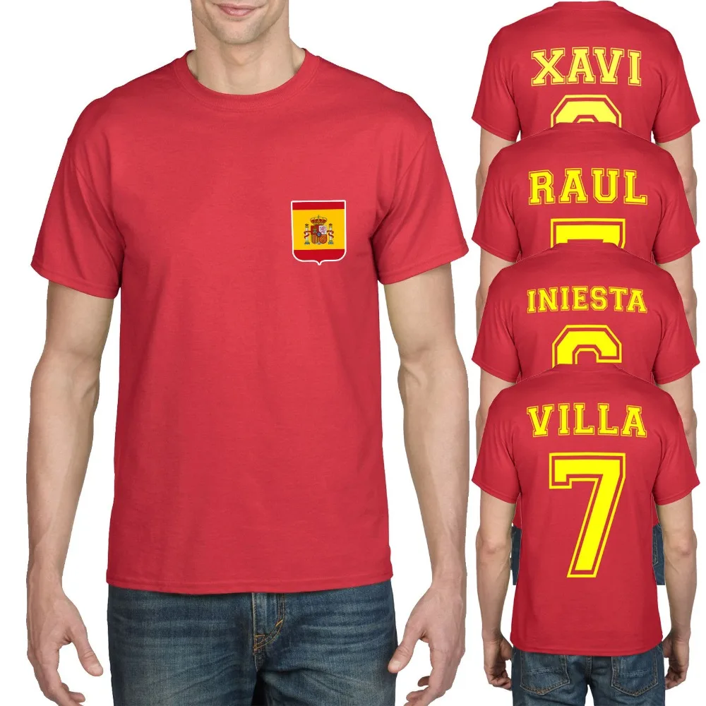 Футболка в стиле ретро для футбола испании 2019 фанатов новинка модная брендовая с