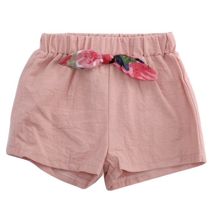 Комплекты одежды для маленьких девочек топы жилет шорты с бантом повседневный