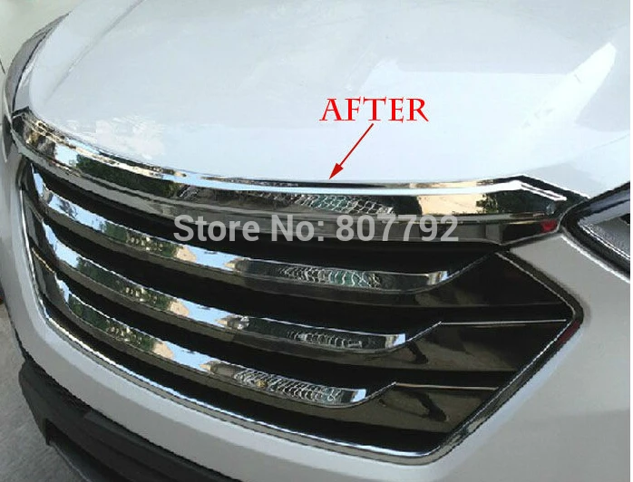 

Front Engine Machine Lid Cover Trim Trims for Hyundai Santa Fe IX45 2013 2014 2015 2016