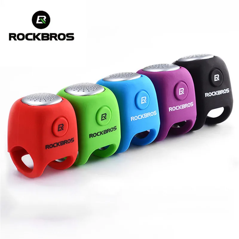 ROCKBROS Электрический велосипед колокольчик кольцо 110 дБ Рог непромокаемый MTB звонок на велосипедный руль силикагелевый корпус велосипедный Рог колокольчик кольцо