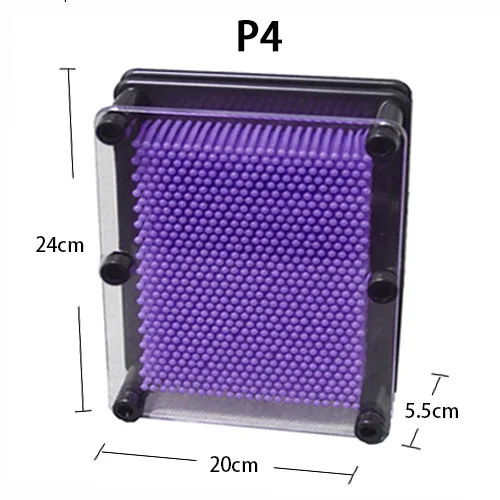 Purple P4 Детские Поделки 3D клон отпечаток из штырьков живопись Новинка забавные гаджеты Интересные детские игрушки декорация для дома подарок на день рождения - Цвет: Purple P4