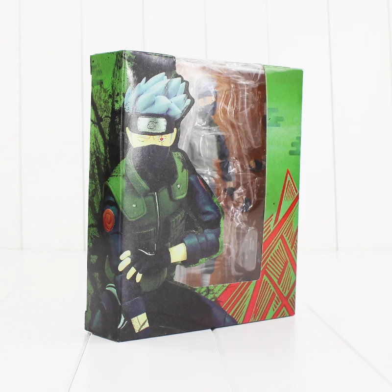 Kakashi Наруто Shippuden фигурка Наруто, Саскэ, Какаси Минато Hokage аниме модель ниндзя Коллекционная кукла игрушка - Цвет: Kakashi