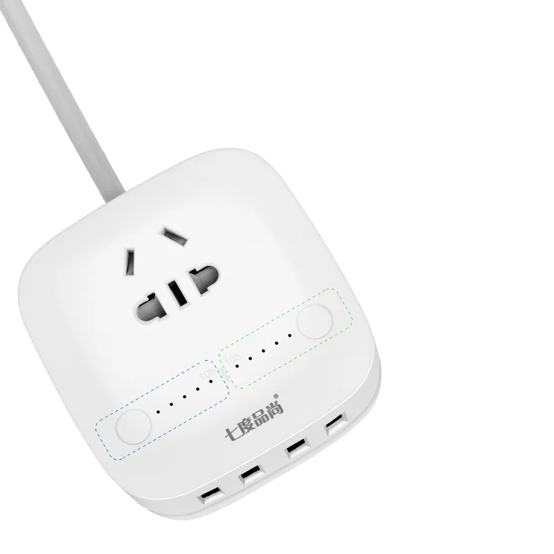 Штепсельная Вилка CN многофункциональная настольная розетка с USB-разъемом и
