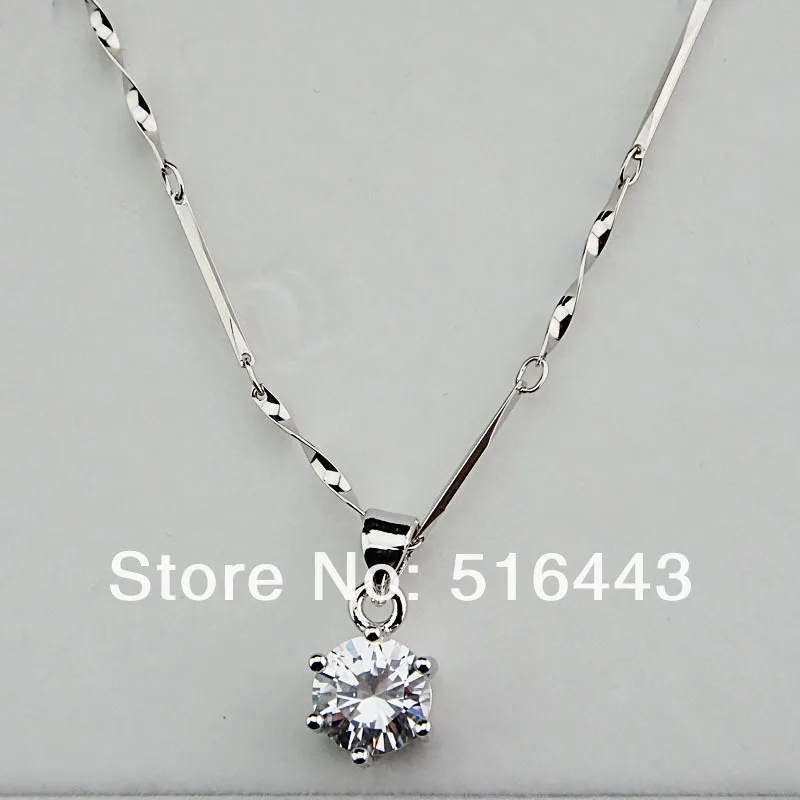 Большие акции амулеты 18 К белое золото серебро 8 м кубический циркон модное