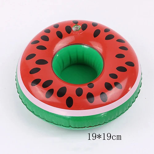 watermelon Надувной подстаканник Единорог Фламинго держатель для напитков плавательный бассейн поплавок купальный бассейн игрушка вечерние пляжные подстаканники для напитков поплавок - Цвет: watermelon
