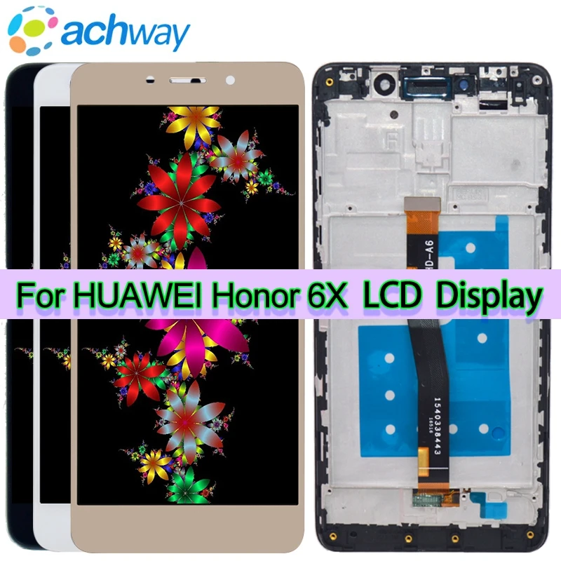 Для Huawei Honor 6X ЖК дисплей сенсорный экран дигитайзер для сборки BLN AL10 запасная