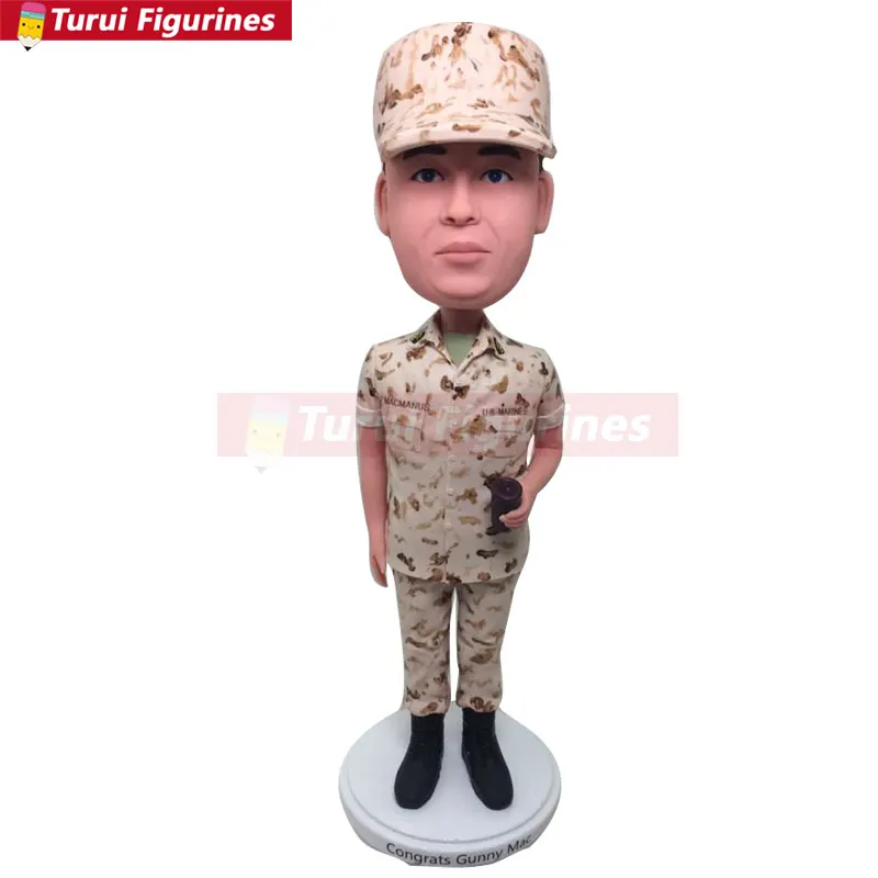 Steward заказной поплавок голова персонализированный подарок глиняные фигурки на