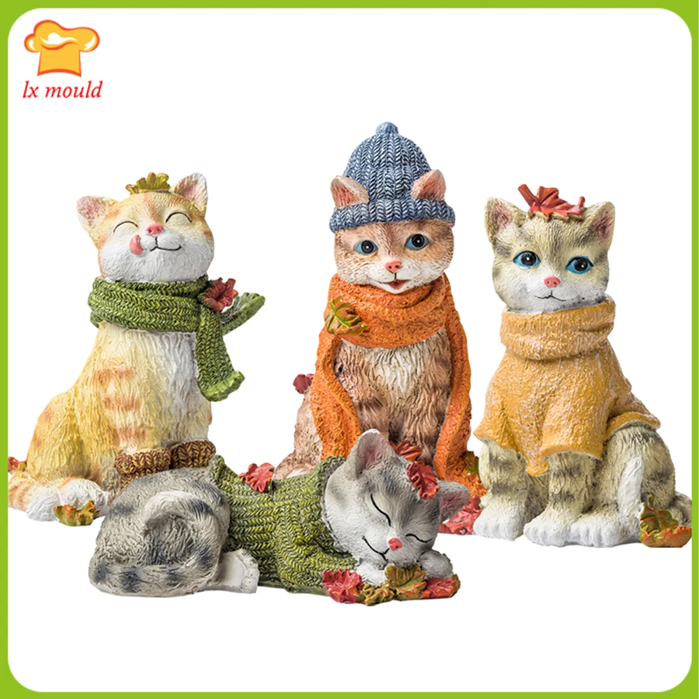 Кленовый лист · Кошка Силиконовые Формы Животные котенок подарок на день
