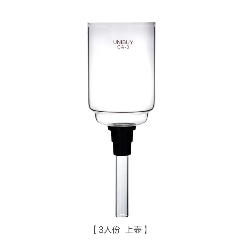 3-cup Upper Bowl Сифон кофеварка фильтр верхняя чаша Замена нижняя чаша Шар под тканью фильтр кофе сифон пивовар Аксессуары горшок - Цвет: 3-cup Upper Bowl