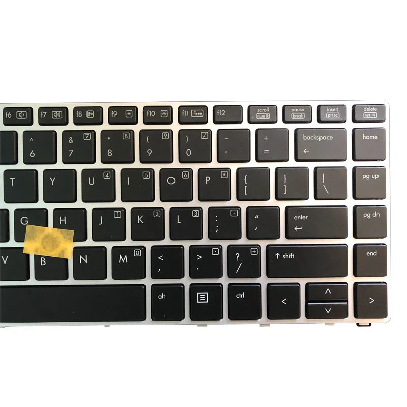Новая американская Клавиатура для ноутбука hp EliteBook Folio 9470 M 9480 серебряная рамка с