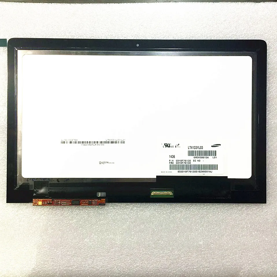 LTN133YL03-L01 For Lenovo Yoga 3 Pro 13.3 LCD Display Panel Screen Touch Digitizer Glass Lens Assembly Repairing Parts | Компьютеры и