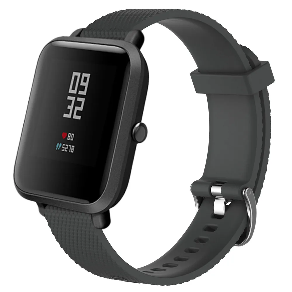 Сменный спортивный ремешок из мягкого силикагеля для Xiaomi Amazfit Bip Youth Jun6