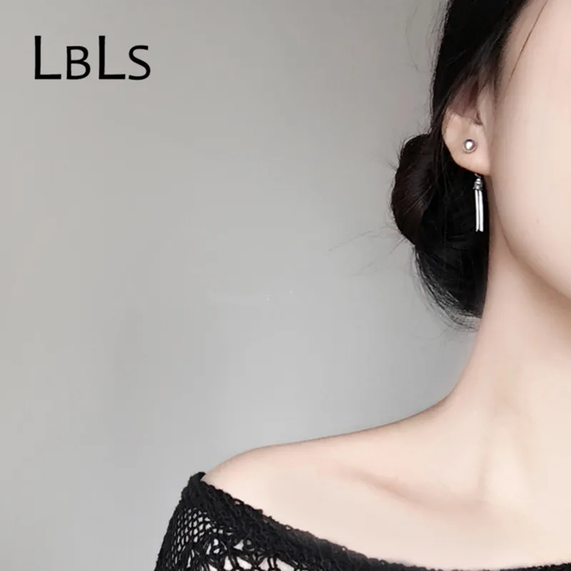 Висячие серьги из серебра 925 пробы в Корейском стиле|sterling silver dangle earrings|dangle drop