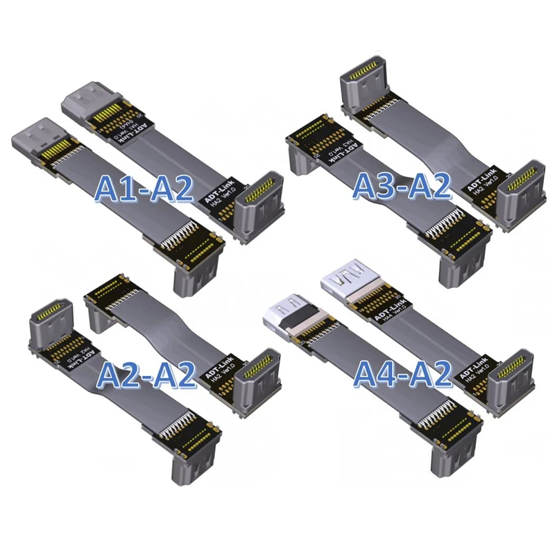 A2 FPV 5 см 10 20 30 см/50 см/1 м 2 FPC ленты плоский кабель совместимому с HDMI 4k/60 Гц для HDTV