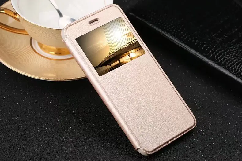 Лидер продаж Мода Smart оригинальный вид окна флип PC кожаный чехол Fundas на Huawei Honor 9