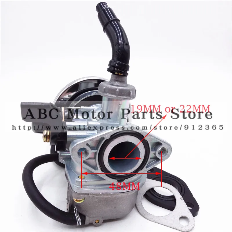 PZ19 19 мм карбюратор для мотоцикла 50cc 70cc 90cc 110cc 125cc ATV Dirt Bike Go Kart PZ22 22 ручной дроссель 35