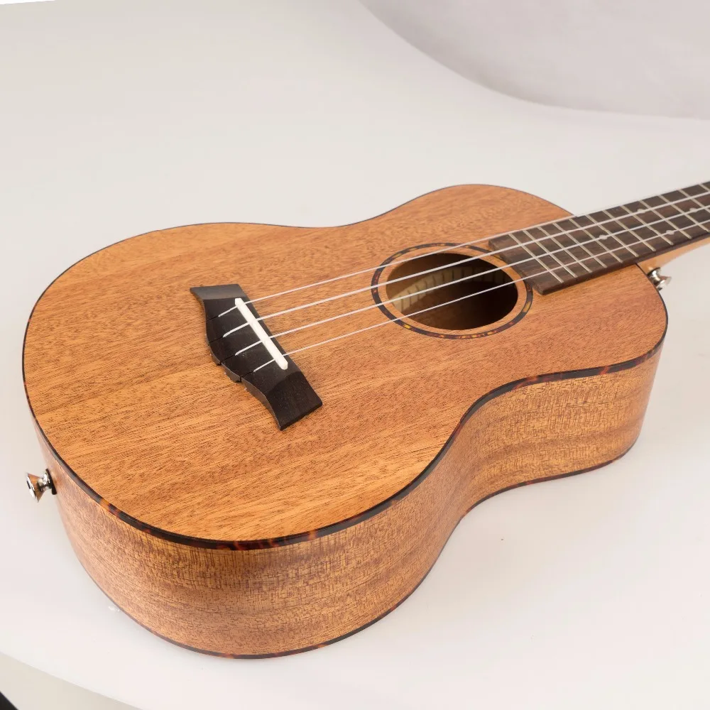 Акустическая электрическая Гавайская гитара Ukelele Top Solid Concert Tenor 23 26 дюймов Гавайская гитара Ukelele Mahogany 4 струны гитара ra Black Edge Uke