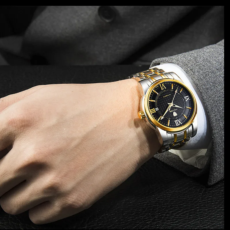 Новинка 2017 TEVISE Лидирующий бренд Tourbillon с автоподзаводом механические часы для