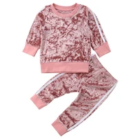 tracksuit for girls boys clothing sets baby kids clothes 1 2 3 4 5 years velvet long sleeve sport suit outfits costume for child