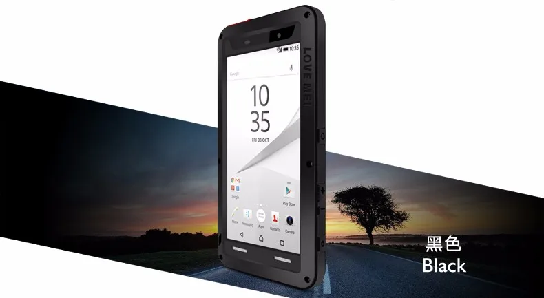 Защитный противоударный водонепроницаемый чехол LOVE MEI для sony Xperia Z4 Z5 Premium Compact 360 градусов полный защитный чехол