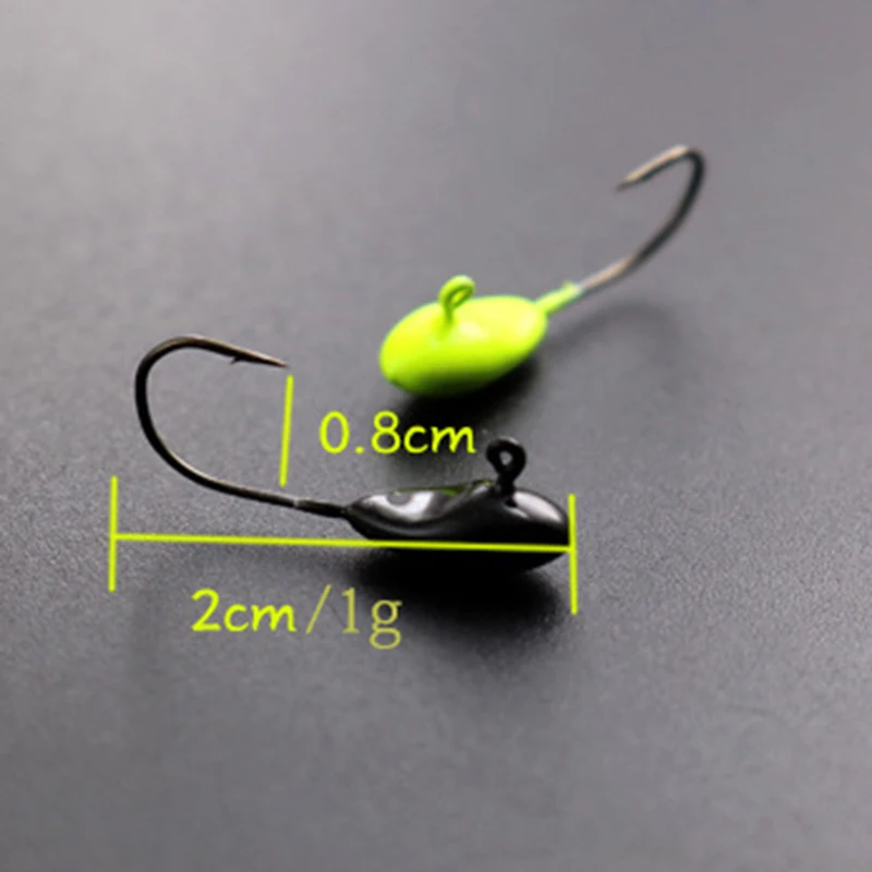 5pcs Jig Head Fishing Hooks 0.5g 0.7g 1.1g Mini Lead Ice Bass Carp Soft Lure Winter Accessories | Спорт и развлечения