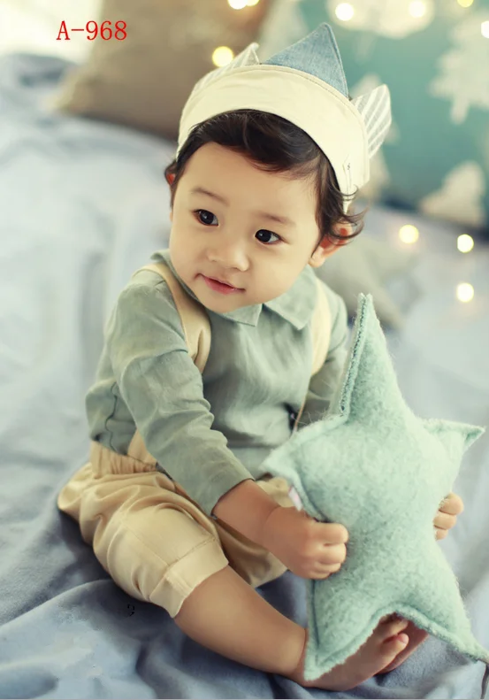 Dvotinst Baby Boys Photography Props Gentleman Outfits Clothes Set for 3-6M Fotografia Wedding Party Studio Shoot Photo Prop | Детская
