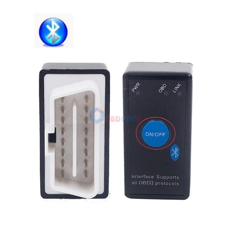 Красный Супер ELM327 V1.5 выключатель питания для всех OBD2 протокол диагностический сканер инструмент ELM327 для Android Крутящий момент OBDII CAN-BUS код ридер - Цвет: Красный