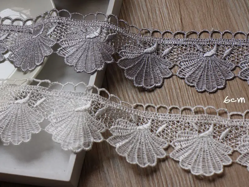 5 ярдов/партия бесплатная доставка Водорастворимая кружевная отделка бежевый