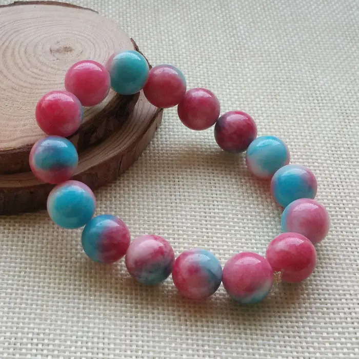 A-413 китайский модный красивый красный синий Регулируемый каменный браслет из