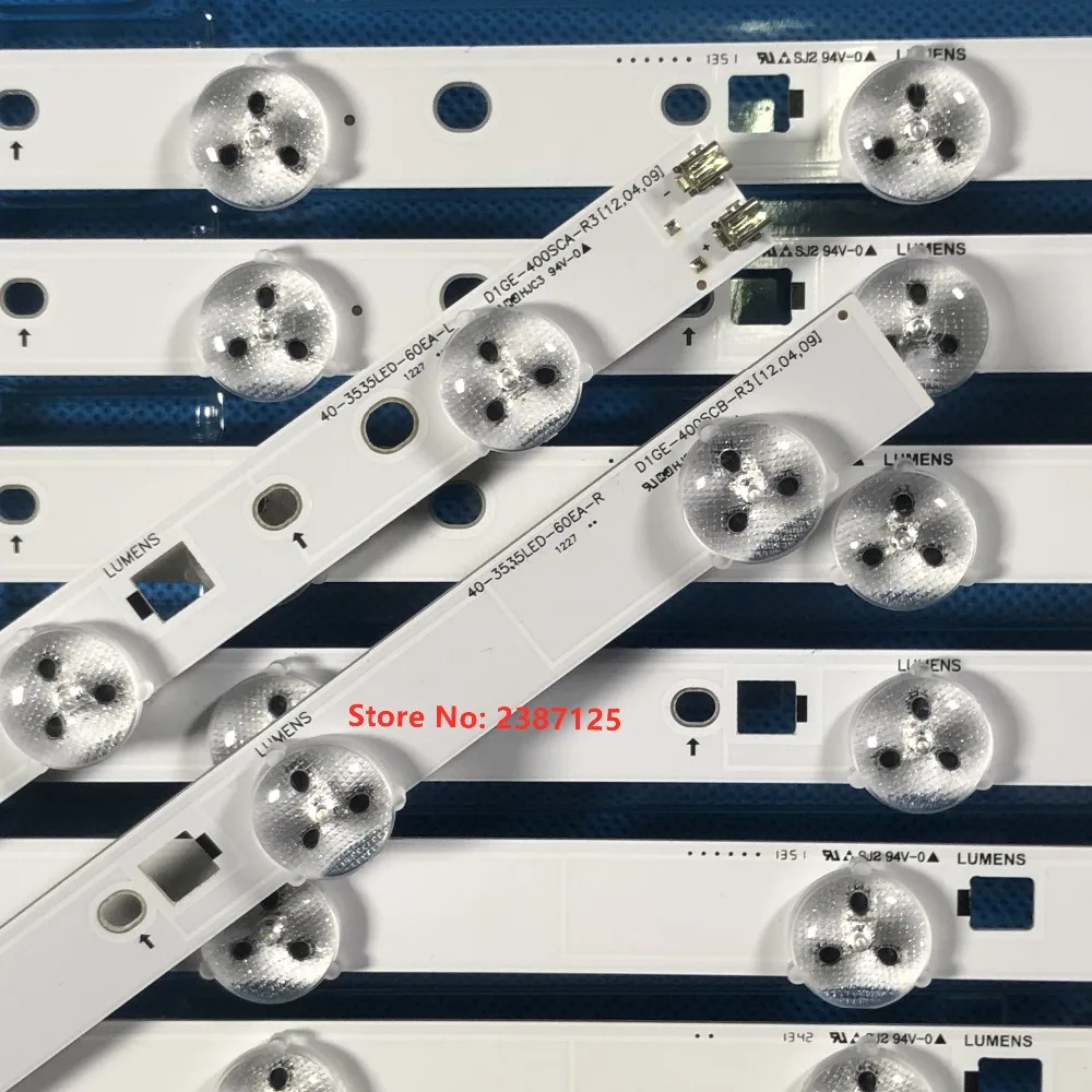 10 шт/комплект светодиодный Подсветка UE40EH6030 UA40EH5080R 40 3535 60EA L/R D1GE 400SCA R3 400SCB 2012SVS40 3228