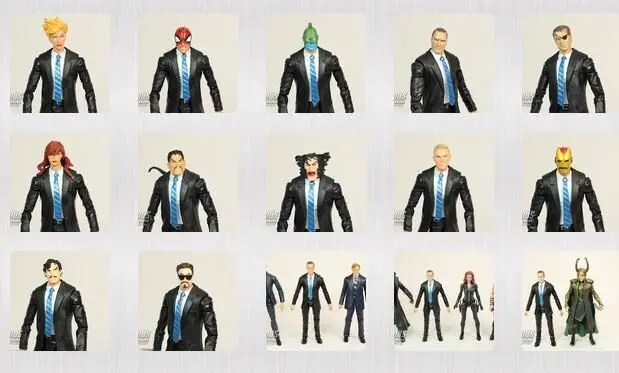 Marvel Legends Тони Старк с головой агента Коулсона черный костюм тела Aveners все новые все различные Фигурки игрушки