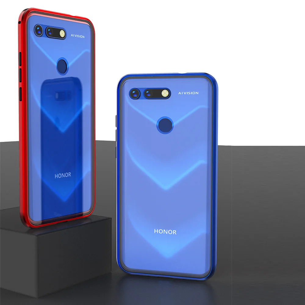 Магнитный чехол из закаленного стекла для Huawei Honor View 20 V20 6 4 дюйма полностью