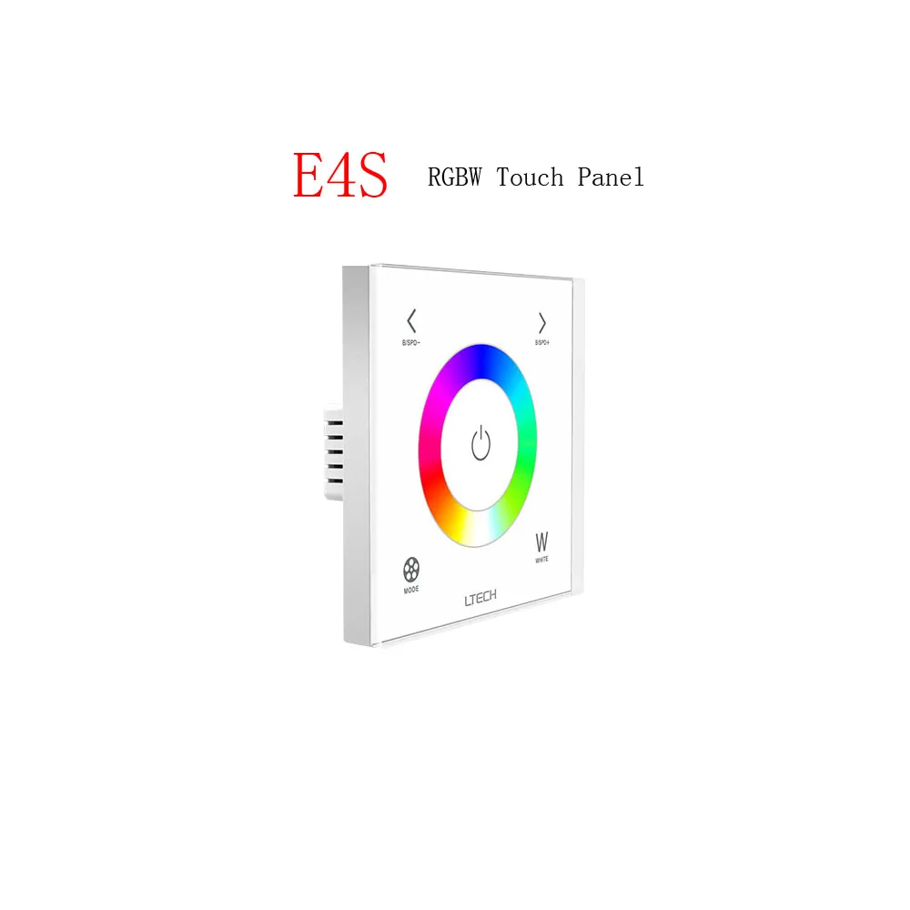 Ltehc E4 E4S DC12V-24V RF 2 4 ГГц 3A X 4CH 12A RGBW светодиодная Сенсорная панель контроллер для 5050