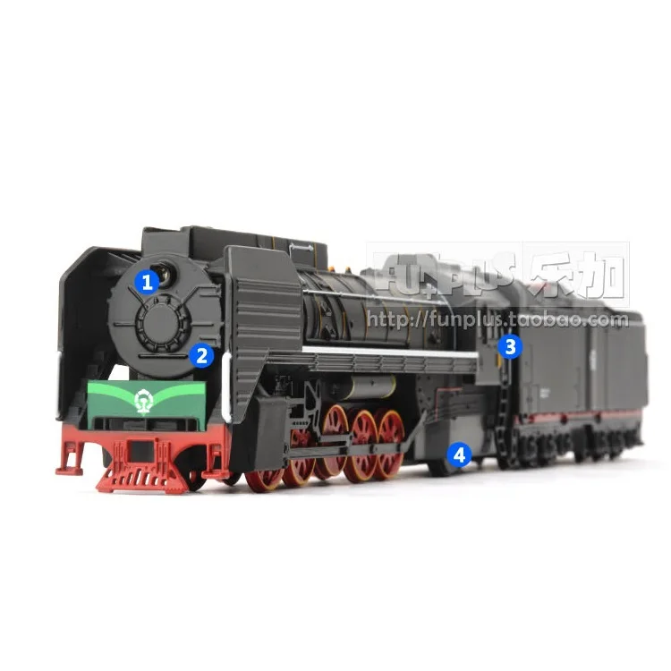 Высококлассная модель игрушек: Европейский ретро паровой Поезд Локомотив 1:87