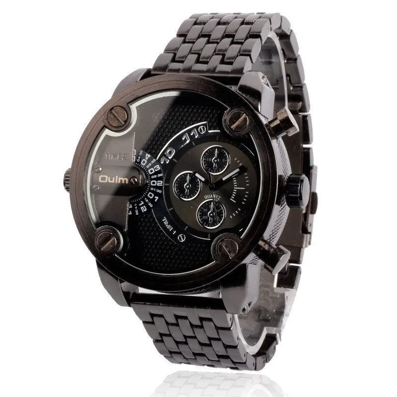 Аутентичные OULM HT3130 часы Montres de MARQUE De Luxe негабаритных циферблат Reloj Hombre асеро inoxidable Relógio masculino DZ