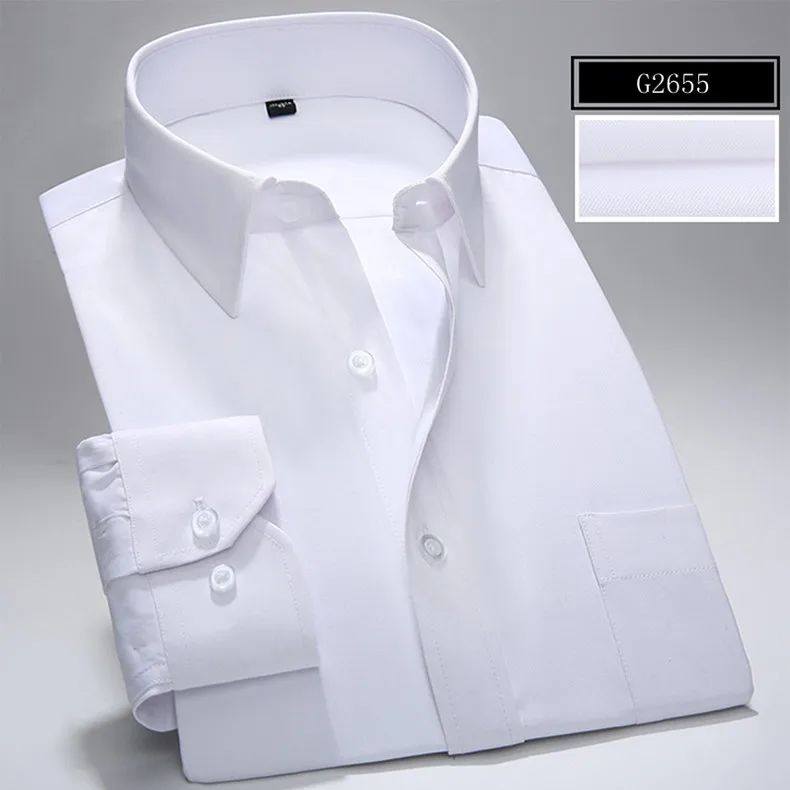 S~ 7xl, большая Мужская рубашка, новая, обычная, плюс размер, квадратный воротник, длинный рукав, одноцветная, обычная/саржевая/полосатая, формальная мужская рубашка
