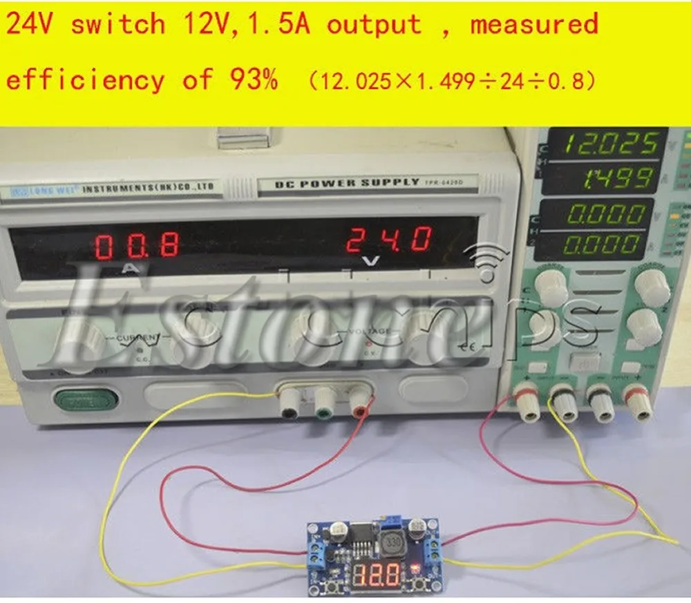LM2596 DC 4,0~ 40 до 1,3-37 в светодиодный понижающий преобразователь напряжения