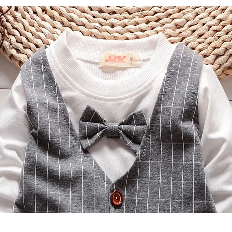 От 0 до 2 лет 2017 года весенне-осенняя одежда для маленьких мальчиков брендовый