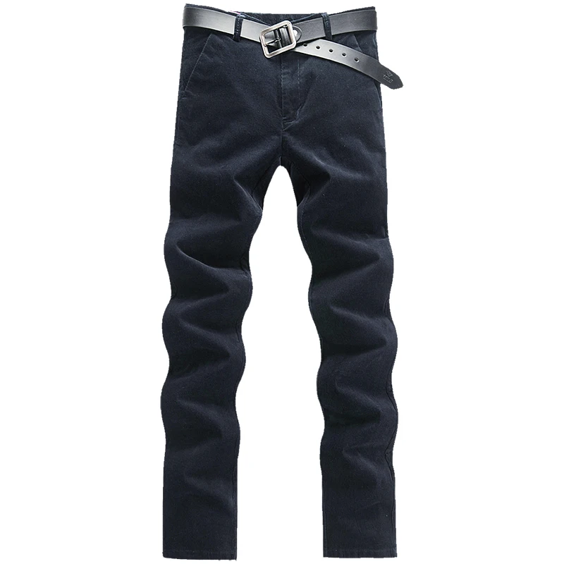 

Pure Color Youth Mens Corduroy Trousers Size 28-38 Slim Fit Men Business Casual Trousers 4 Color Options