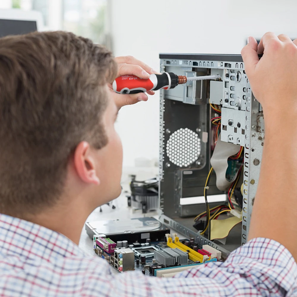 2 в 1 Набор отверток с телескопической головкой двойной выдвижной храповый