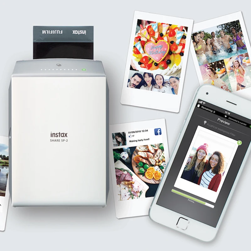 Fuji Fujifilm Instax SHARE принтер SP-2 серебро для iPhone IOS Android и смартфонов | Электроника
