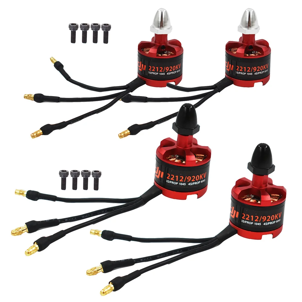 4 шт. 2212 CW CCW бесщеточный двигатель 920kV 2-3S 7-12V для DJI Phantom | Мобильные телефоны и