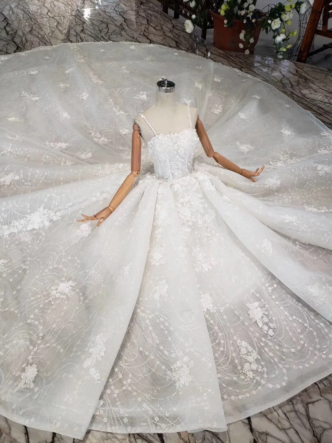 Высококачественное кружевное бальное платье на заказ свадебные платья со