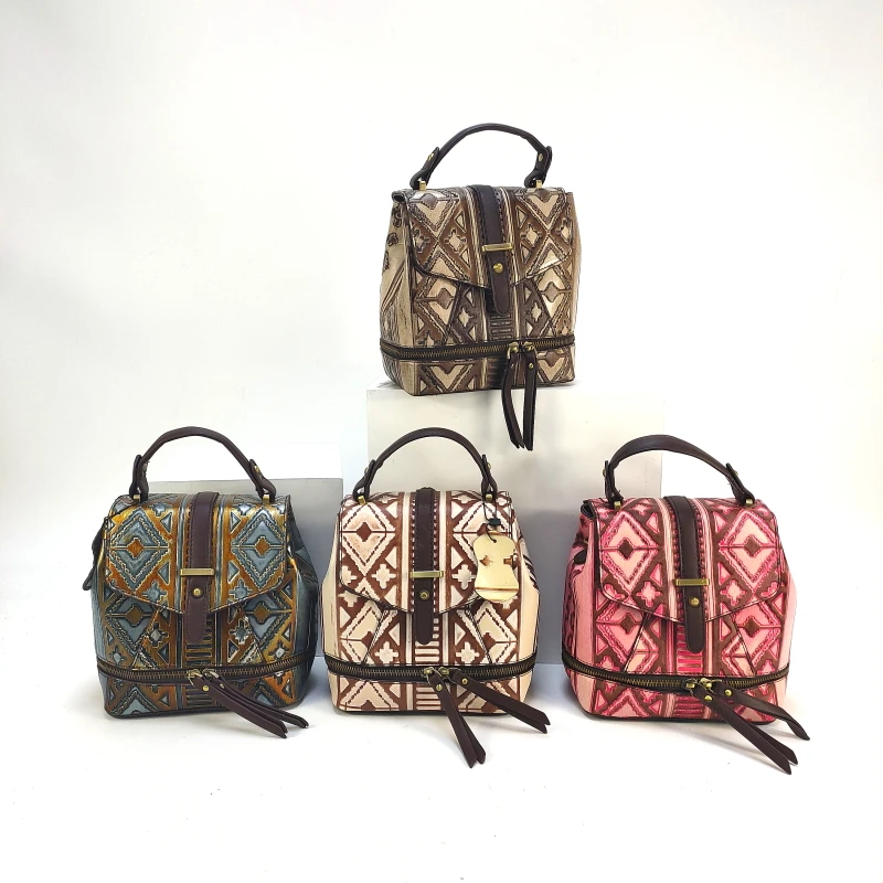 Женские рюкзаки из натуральной кожи модная брендовая женская сумка наплечная с